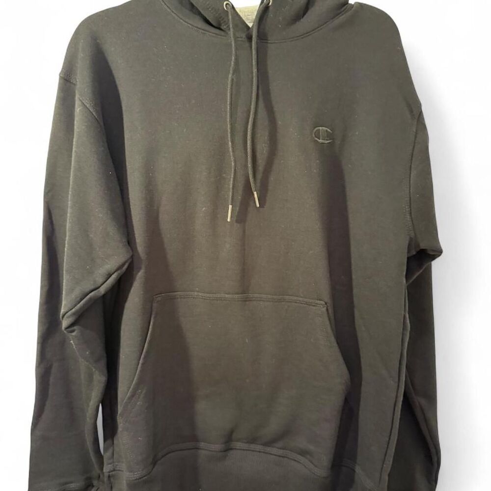 Champion Men's Green and Khaki Hoodie